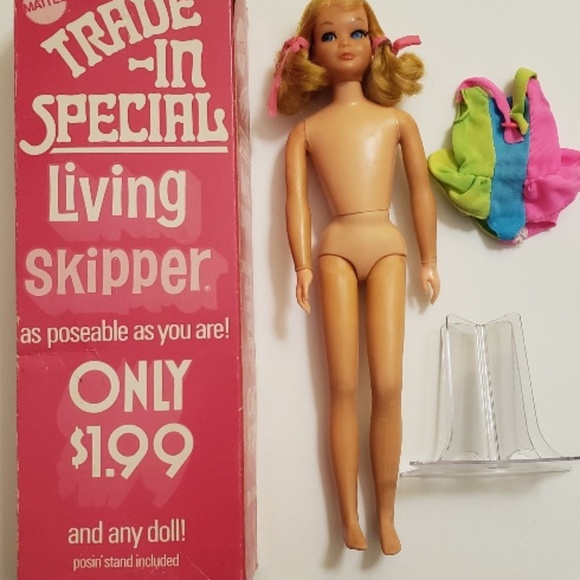 Vintage 1969 Skipper Doll with Original Trade In Box by Mattel/Barbie, Swimsuit+ - Picture 15 of 15